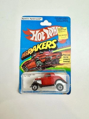 HOT WHEELS 3-WINDOW '34 Hi RAKERS NO.1132 Hong Kong On Card - Image 1 of 4