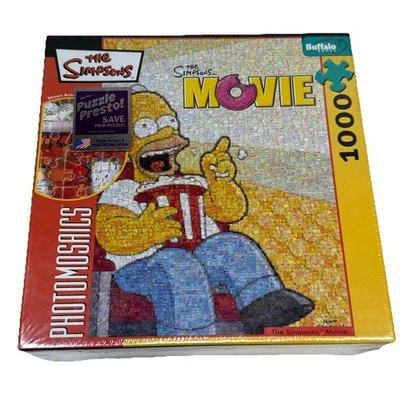 New Sealed The Simpsons Movie Photomosaics 1000 pc. Puzzle Buffalo Games  - Image 1 of 4