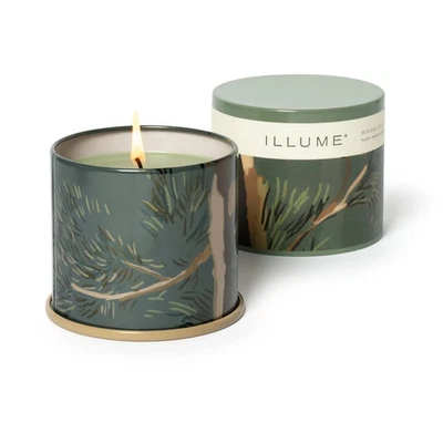 NEW $28 Illume Hinoki Sage Full Size Vanity Tin Scented Candle - Holiday Gifts - Image 1 of 4