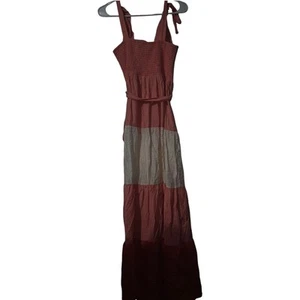 Women's Sleeveless Dress With Belt Orange - Imagen 1 de 9