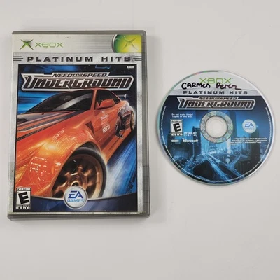 Need for Speed: Underground (Xbox Original, 2003) Probado Platinum Hits Sin Manual Foto 1 de 4