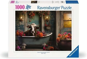 - Puzzle 1000 Pezzi Mucca Nella Vasca | Puzzle 1000 Pezzi Paesaggi Con Una Misur - Foto 1 di 12
