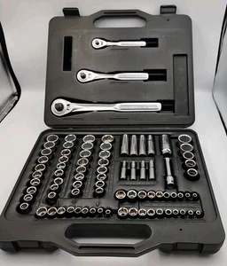 Trinquetes de accionamiento y varios enchufes NOS Craftsman 82 piezas 1/4", 1/2", 3/8" con estuche 🔥 - Imagen 1 de 8