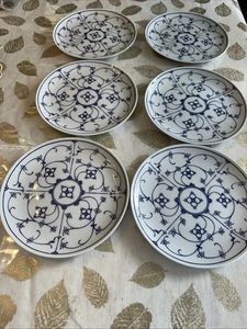 Form Marienbad Ingres Weiss 6 Mittagessen/Dessertteller 7 1/2 Zoll Durchmesser - Bild 1 von 9