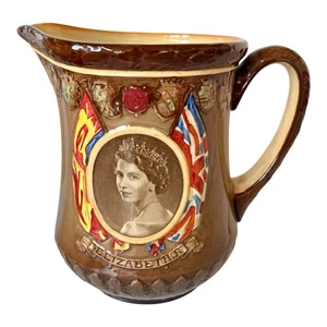 Queen Elizabeth II Krönung (1953) - Royal Doulton Keramik Kanne/Ewer - EG - Bild 1 von 6