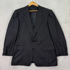 Blazer Traje Chaqueta Informal Preppy DE COLECCIÓN Hickey Freeman Para Hombres 44R Lana Carbón - Imagen 1 de 13