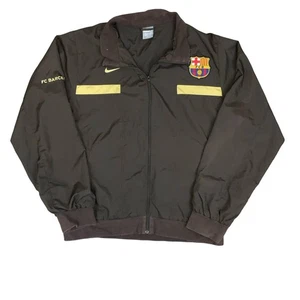 Vintage 2008-09 "NIKE" FC BARCELONA BRAUN WINDBREAKER TRAININGSJACKE MEDIUM - Bild 1 von 8