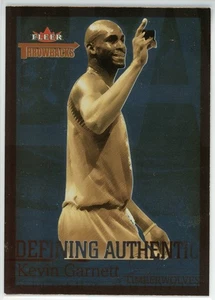 2004-05 Fleer Throwbacks Defining Authentic Kevin Garnett #12DA HOF - Picture 1 of 2