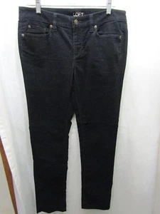 PANTALONES MUJER ANN TAYLOR LOFT RECTOS NEGROS PANA TALLA 8 ENTREPIERNA 32" - Imagen 1 de 6