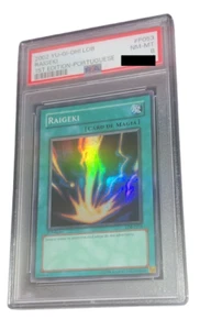 YuGiOh! Raigeki - PSA 8 - 2002 1. Edition LOB Portg. / LDB - Legend of Blue Eyes - Bild 1 von 4