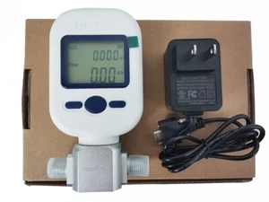 Digital Gas Flow Meter Gas Mass Air Nitrogen Oxygen Flow Rate Meter 0-250L/Min - Picture 1 of 15