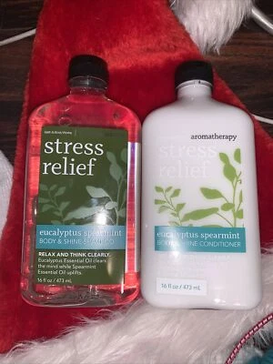 Bath & Body Works Aromatherapy Stress Relief Shampoo & Conditioner 16 Oz NEW - Image 1 of 2