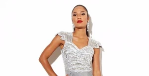 Virgos Lounge Embellished Midi Wedding Party Dress SIZE UK14 EUR42 US10 - Picture 1 of 7