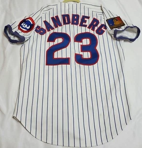 Authentic RUSSELL ATHLETIC 44 LARGE CHICAGO CUBS, RYNE SANDBERG 1994 Jersey - Bild 1 von 5