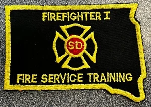 South Dakota Firefighter I Fire Service Patch Excellent Shape Free Shipping! - Picture 1 of 3