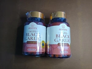 2 Pack Aged Black Garlic Capsules 710Mg per Serving Fermented Extract Supplement - Picture 1 of 4