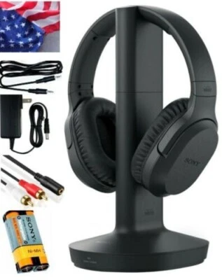 Sony WH-RF400 Wireless Home Theater Headphones Black for Watching TV. - Image 1 of 4