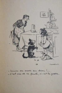 POULBOT CHIEN SUCRE GUERRE GRAVURE GOSSES 1918 P62 - Picture 1 of 1