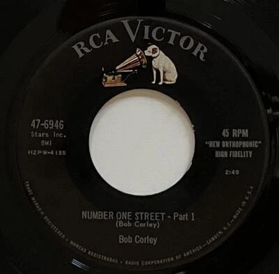 Bob Corley Number One Street 45 rpm RCA Victor Hillbilly Comedy (1955) vg++ Foto 1 de 2