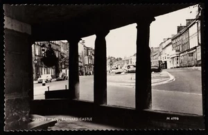 Market Place Barnard Castle Durham RPPC Postcard - Picture 1 of 2