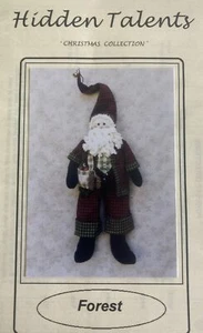 Vintage Puppe Handwerksmuster: Wald Santa von Hidden Talents Weihnachtskollektion - Bild 1 von 3
