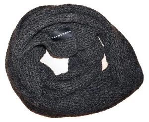 SEEBERGER Deep Gray Wool-Blend Knit Infinity Scarf - Picture 1 of 5