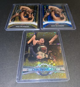 Cain Velasquez 2013 Topps UFC Finest Moments Blue /188, Gold /88 & Gold Base /88