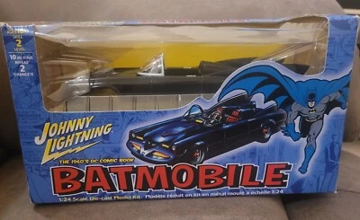 NIB Johnny Lighting 1:24 Die Cast Car Model Kit 1960s DC Comic Batman Batmobile  - Image 1 of 4