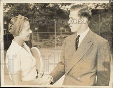 1940 Press Photo Alice Marble & Don McNeill at Natl. Clay Court tournament, IL