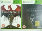 2 X Xbox 360 Games Dragon Age 2,skyrim Used(321)