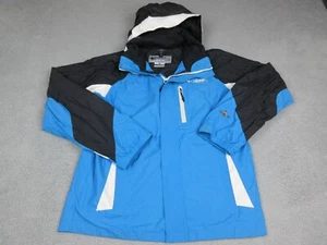 Columbia Jacket Boys Extra Large Blue Interchange Logo Parka Coat Youth Kids - Picture 1 of 11