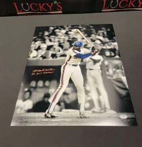 Mookie Wilson Signed Auto 16x20 Photo Spotlight PSA COA 86 WS Champs NY Mets - Picture 1 of 4