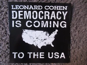 LEONARD COHEN "DEMOCRACY" 1992 COLUMBIA UNPLAYED PROMO CD SINGLE OOP ALB.VERS. - Picture 1 of 6