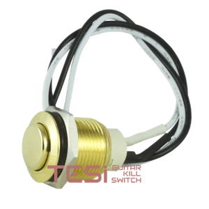 Tesi IDO L/XL 16MM Latching Push Button Metal Guitar Kill Switch Gold - Picture 1 of 4