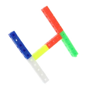 100Pcs Mathematics Linking Cubes Interlocking Counting Block Kids Learning .M SN - Picture 1 of 9