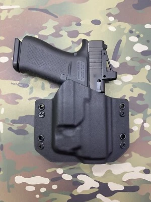 TR HOLSTERS Black Kydex Holster for Glock 43X MOS Streamlight TLR-6