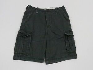 Abercrombie & Fitch Cargo Shorts Kids 12 Gray Beige Casual Pocket Youth