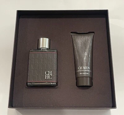 Juego de regalo de 2 piezas CH Carolina Herrera para hombre 3,4 fl oz EDT + 3,4 fl oz después del afeitado Foto 1 de 4