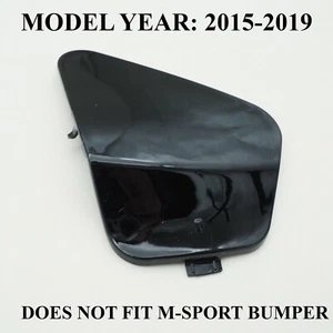 Cubierta de gancho de remolque delantero para BMW X6 F16 SE 2015-2019 negro azabache 668 - Imagen 1 de 5
