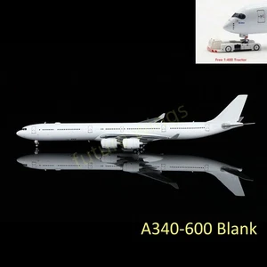 1:400 HX Models Airbus A340-600 Blank Aircraft Model+Free Tractor - Picture 1 of 18
