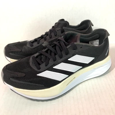 Adidas Adizero Boston 11 Running Shoes Sneaker Black/White/Grey Women's Size 8 - Image 1 of 4