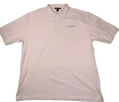 Camisa polo nova com etiquetas BNSF Railway Employee 2XL uniforme rosa autoridade portuária algodão pima - Imagem 1 de 4
