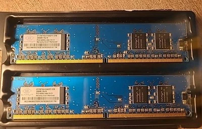 2 NANYA (NT256T64UH4AQFY-37B) (PC2-4200U-444-12-C1) 256MB 1Rx16 Memory RAM - Image 1 of 3