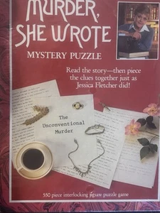 NEW SEALED! Murder, She Wrote Mystery Jigsaw Puzzle 550 Pieces 1980s NIB T24 - Picture 1 of 4