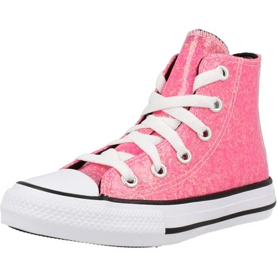 Converse Chuck Taylor All Star Hi Rosa/Negro Sintético 13 US Little Kid Foto 1 de 4