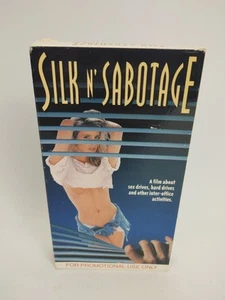 Silk N' Sabotage (VHS 1994) COMEDY SEXY Erotic Champlin Skiru Promo Tape - Picture 1 of 6