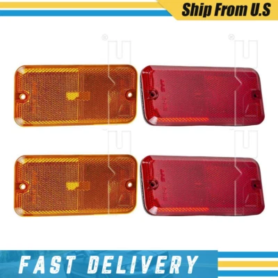 Conjunto de luz indicadora lateral TYC dianteira e traseira para Chevrolet G20 1985-1995 4/lote XJ - Imagem 1 de 4