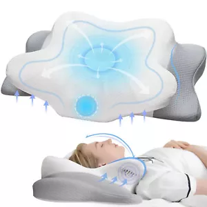Almohada cervical suave para cuello dolor de hombro almohada de espuma viscoelástica tamaño king - Imagen 1 de 8