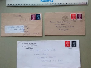 GB Historia Postal: Tres cubiertas mixtas pre-decimales/decimales - Imagen 1 de 2