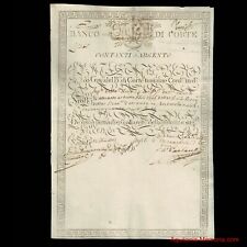 Lettre de crédit ou "Fede di credito" de la « Banco di Corte » – Naples 1807
